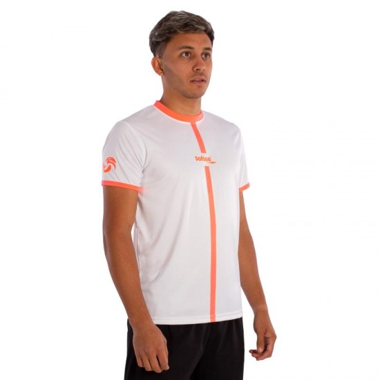 T-shirt Softee Tipex blanc corail fluor