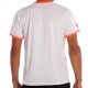 T-shirt junior Softee Tipex blanc corail fluor