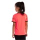 Camiseta Softee Tipex Coral Fluor Preto Junior