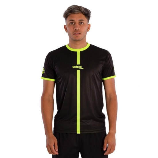 Softee Tipex T-Shirt Nero Giallo Fluo