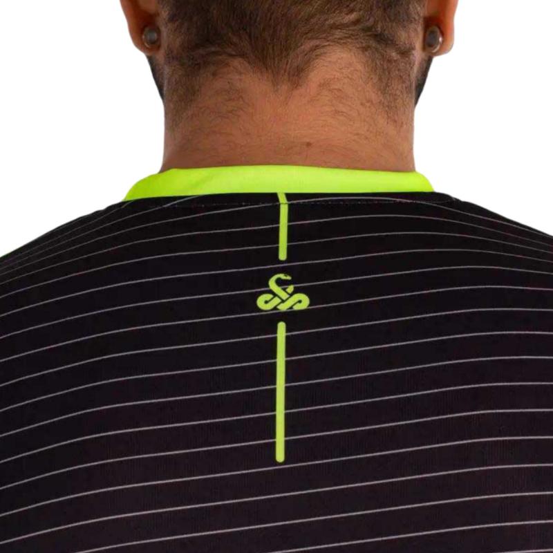 Vibora Black Mamba X Anivers?rio T-Shirt Preto Amarelo Fluor