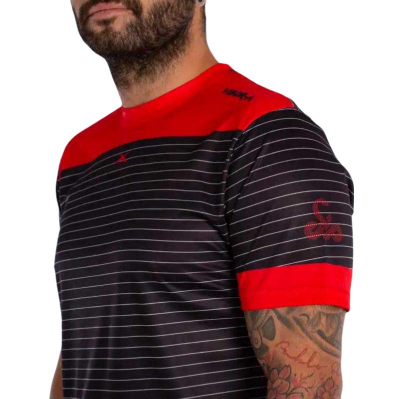 Vibora Rei Cobra X Anivers?rio T-Shirt Preto Vermelho