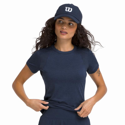 Camiseta Feminina Wilson All Day Azul Marinho