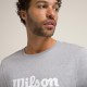 Wilson T-shirt graphique Gris Blanc