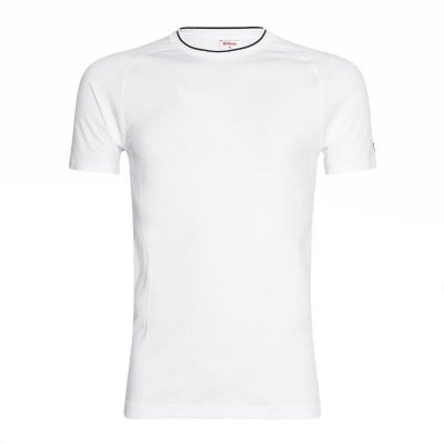 Camiseta Wilson Equipe Seamless Crew Blanco