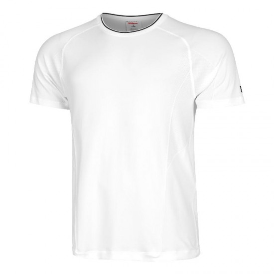 Camiseta Wilson Equipe Seamless Crew Blanco