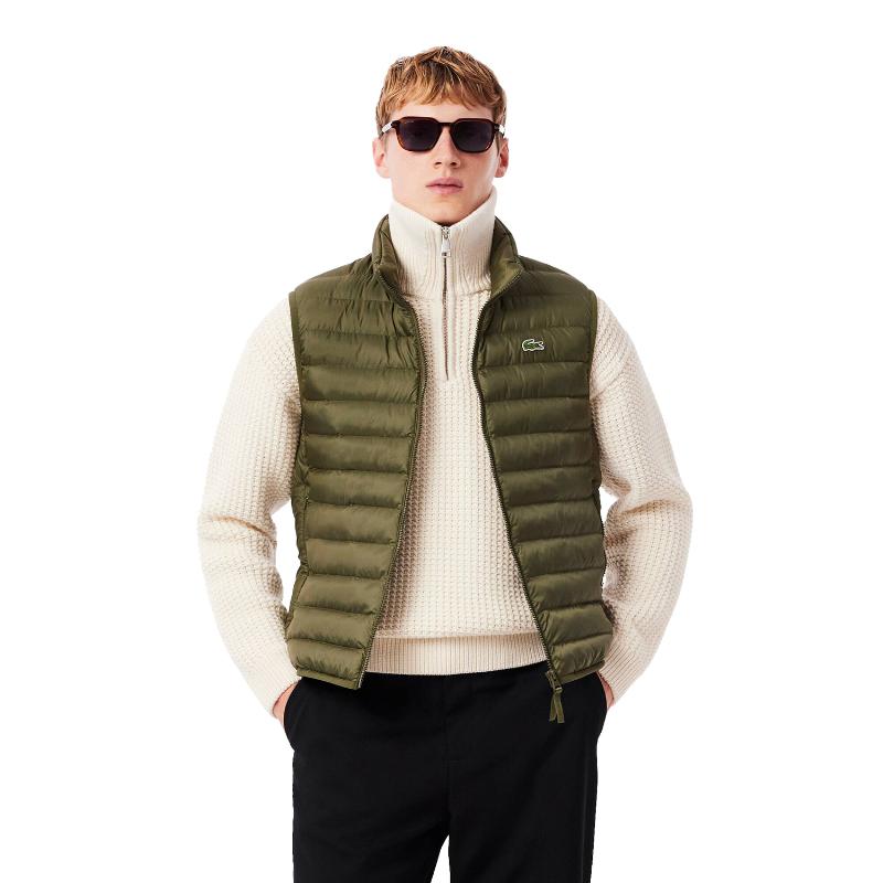 Chaleco Lacoste Puffer Verde Kaki