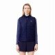 Gilet femme Lacoste Slim Fit bleu marine blanc