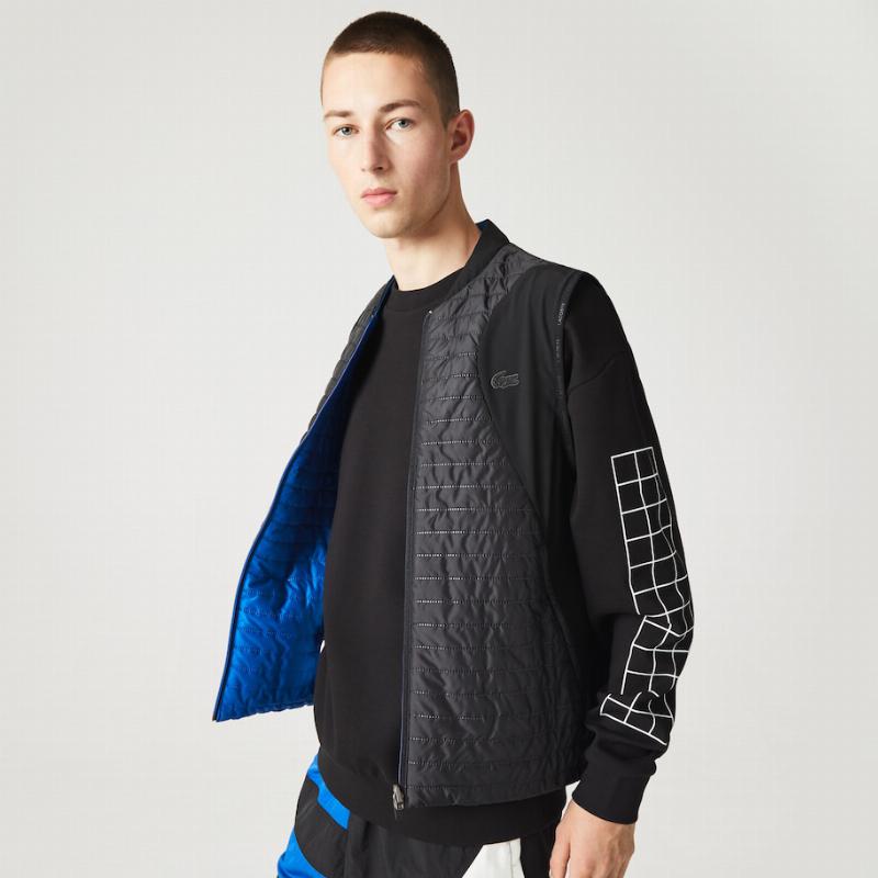 Imbottitura Reversibile Lacoste Sport Nero Blu