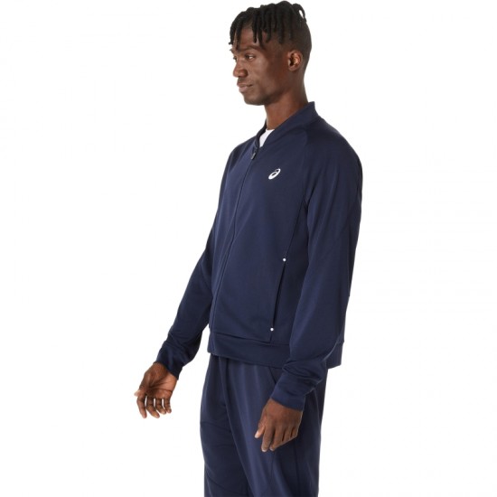 Blouson Asics Court Warm Up Bleu Nuit