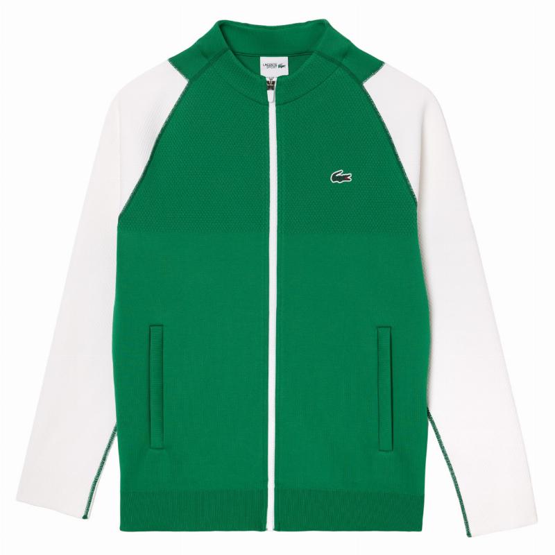 Casaco Lacoste Novak Djokovic Verde Branco