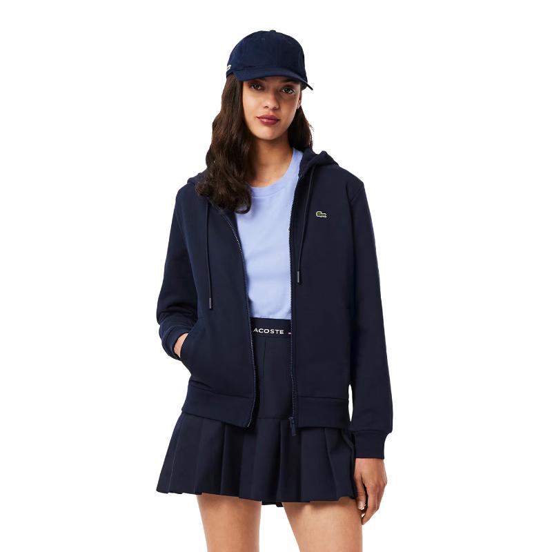 Lacoste Sport Jaqueta De Algod?o Azul Marinho Mulher
