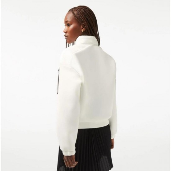 Chaqueta Lacoste Sport Loose Fit Blanco Mujer