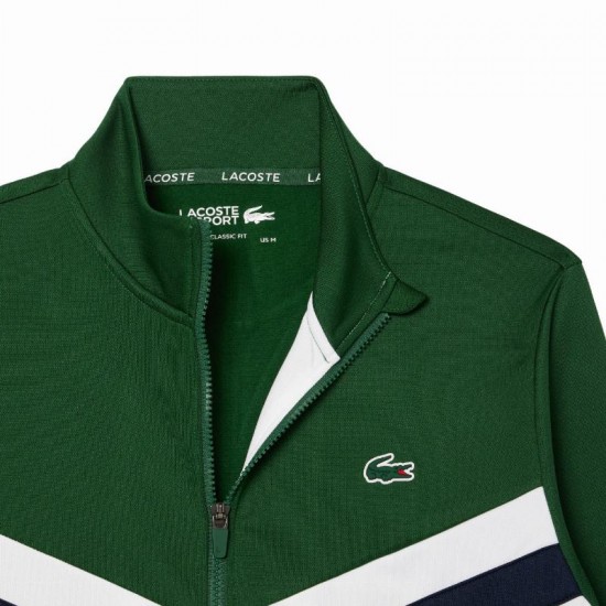 Lacoste Green White Tennis Jacket