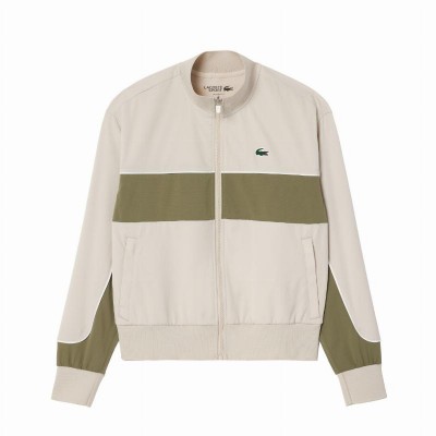 Chaqueta Lacoste Ultra Dry Gris Verde Kaki Mujer