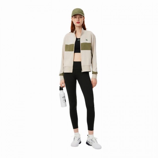 Veste Lacoste Ultra Dry Gris Kaki Vert Femme