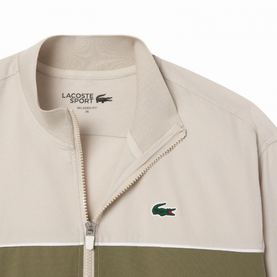 Lacoste Ultra Dry Jacket Grey Khaki Green Women