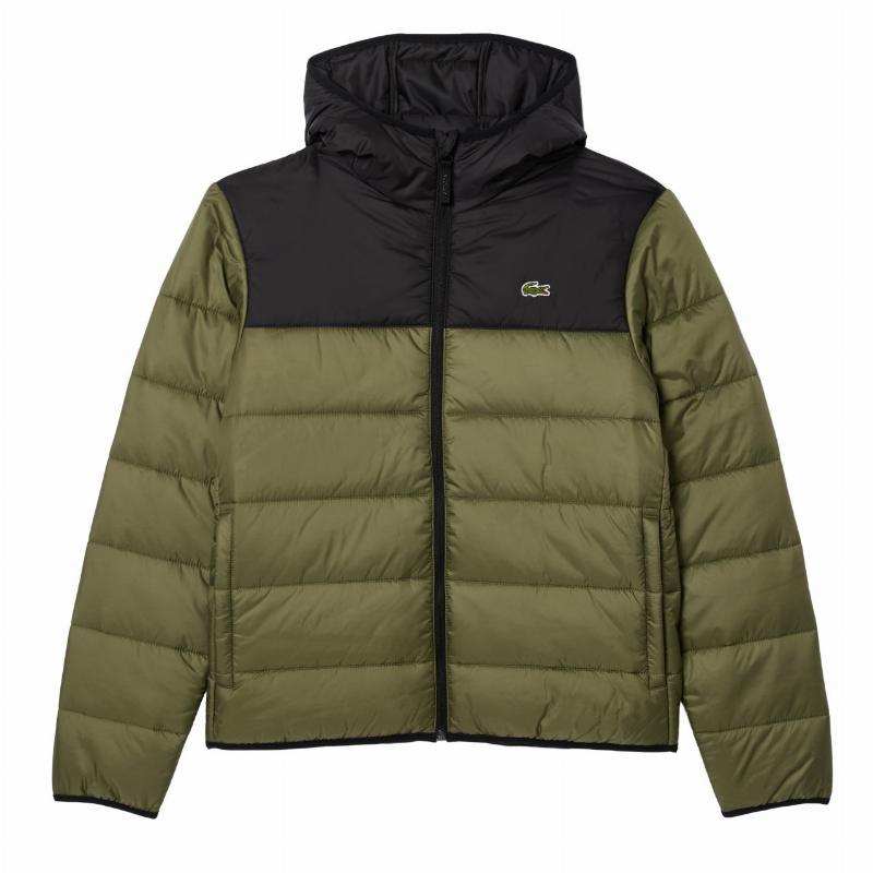 Lacoste Khaki Green Black Jacket