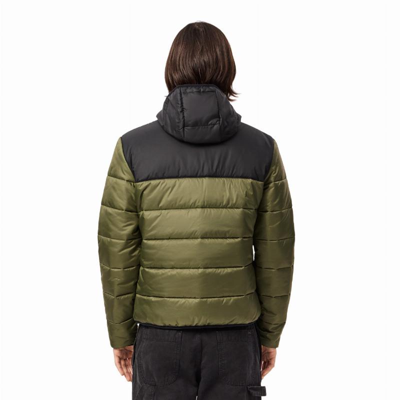 Lacoste Khaki Green Black Jacket