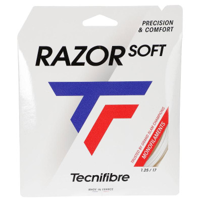 Cordaje 12m Tecnifibre Rasoio Soft 1,25mm Blanco
