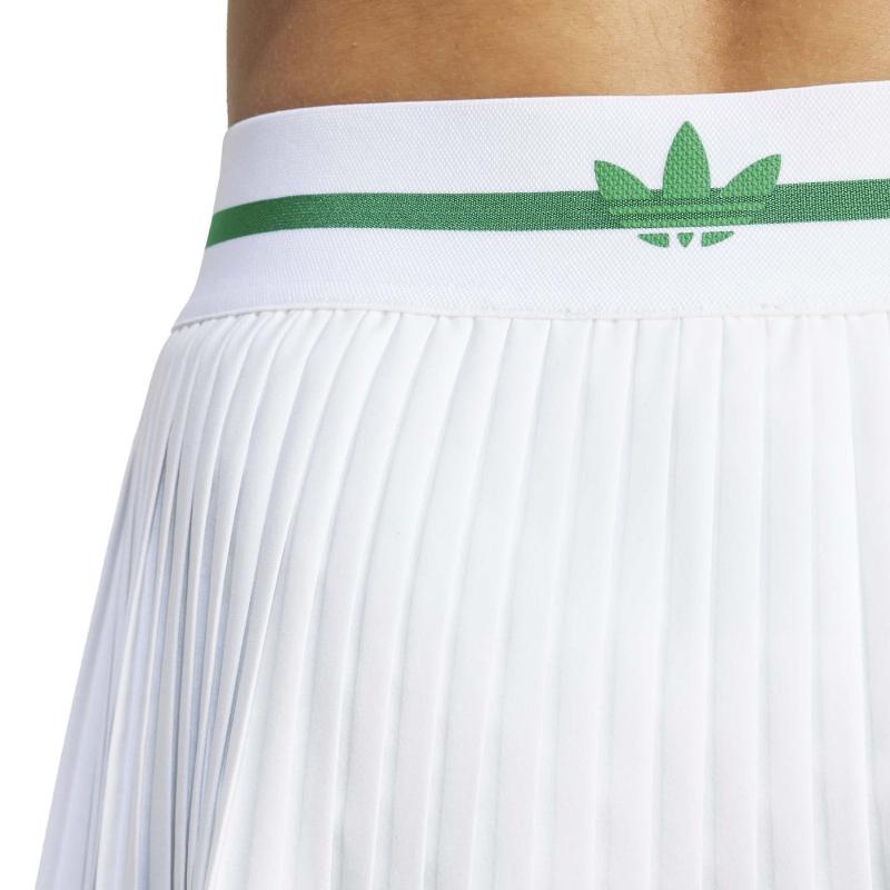 Falda Adidas Originals Pro London Blanco Plissado