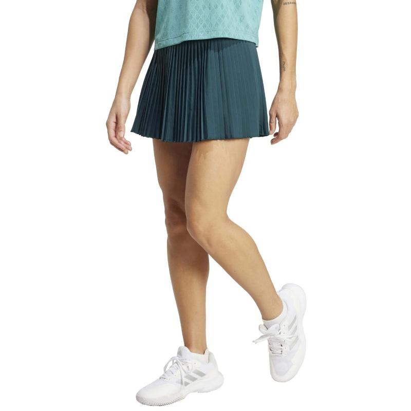 Falda Adidas Originals Pro London Plissado Verde Aurora