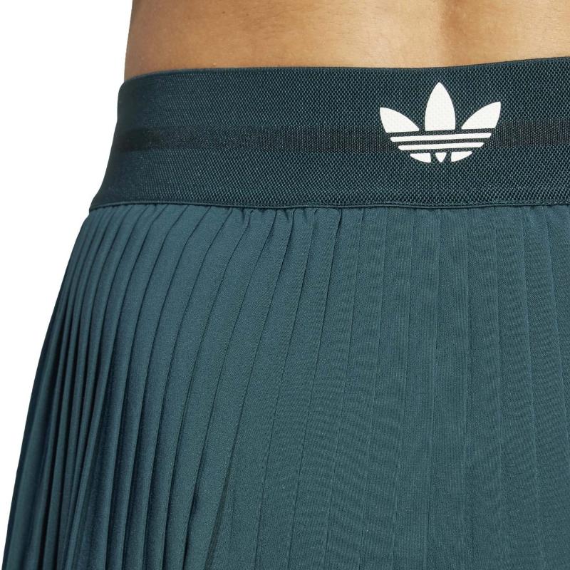 Falda Adidas Originals Pro London Plissado Verde Aurora