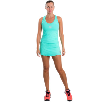 Gonna BB dritta di base verde acqua