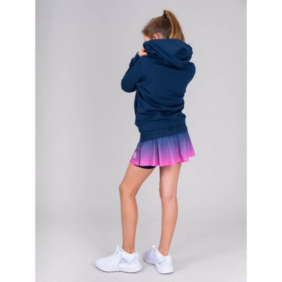 Bidi Badu Colortwist Printed Wavy Pink Dark Blue Junior Skirt