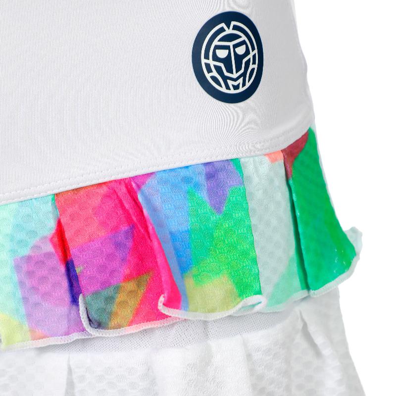 Falda Bidi Badu Kaleido Plissettato Blanco Mix Junior