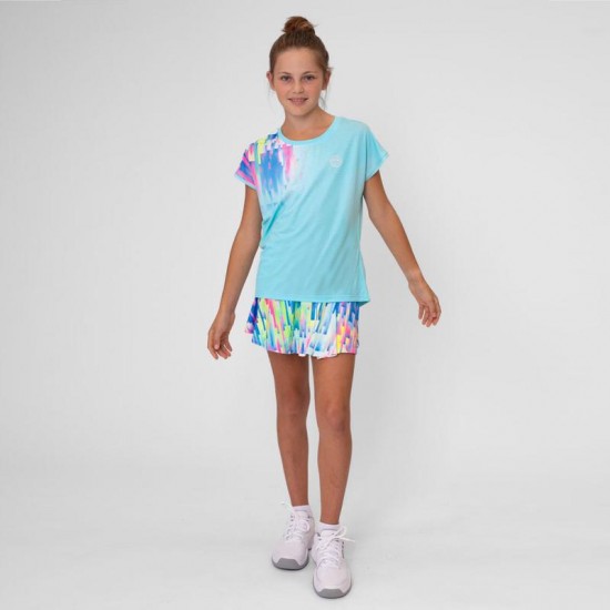 Falda Bidi Badu Melbourne Stampato Ondulato Aqua Mix Junior