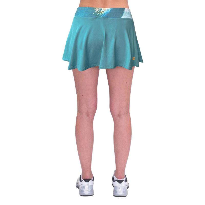 Falda Bidi Badu Melbourne Printed Wavy Petroleo Naranja