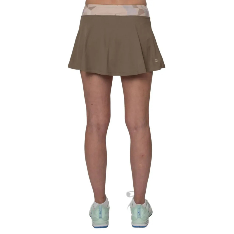 Falda Bidi Badu Paris Printed Wavy Marron Beige