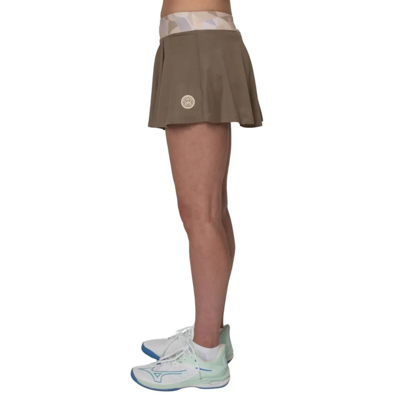 Falda Bidi Badu Paris Printed Wavy Marron Beige