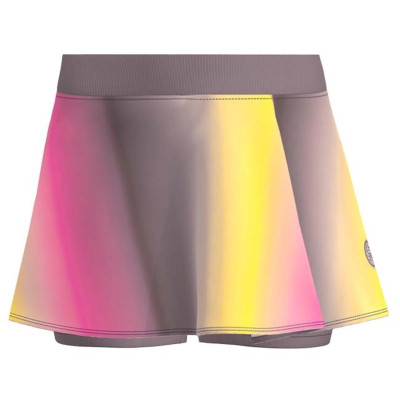 Falda Bidi Badu Spectrum Impresso Ondulado Marron Amarillo