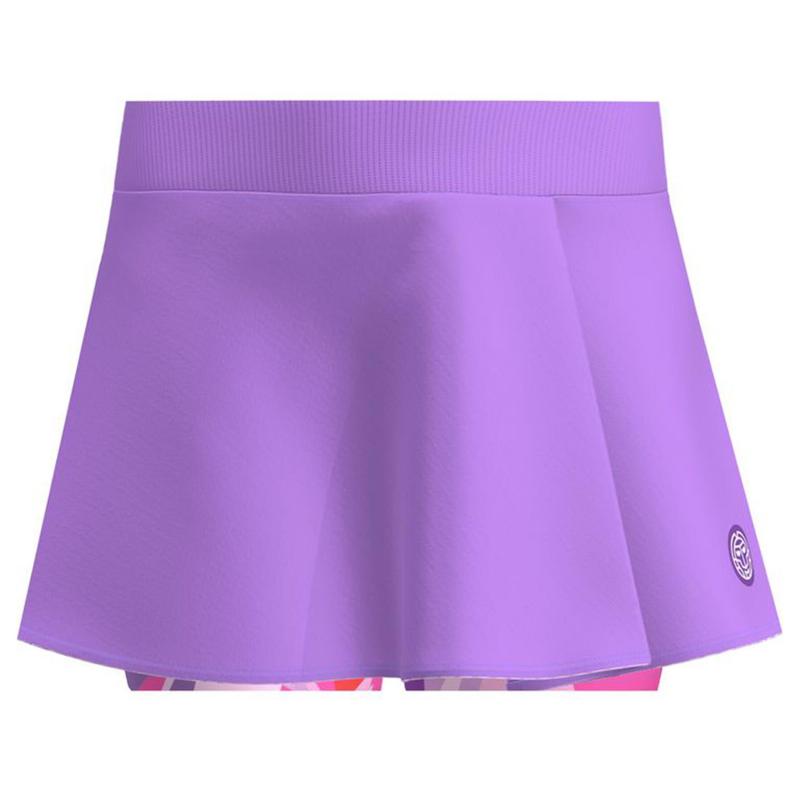 Falda Bidi Badu Estampa Estampada Lila Rosa Ondulada