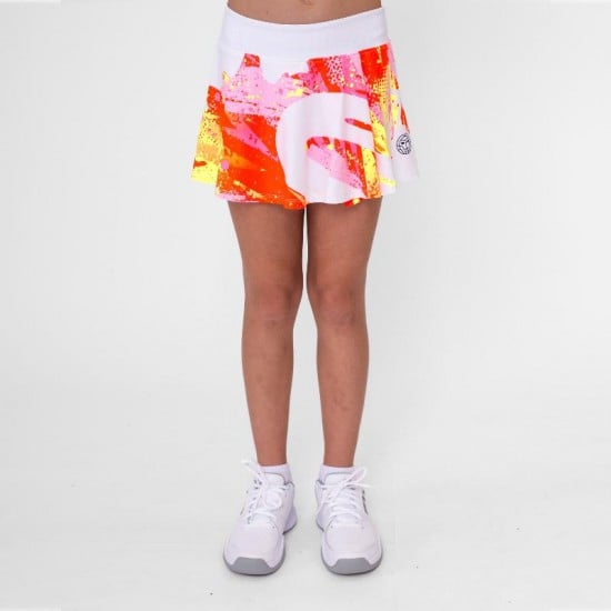 Falda Bidi Badu Wild Arts Printed Wavy Blanco Mix Junior