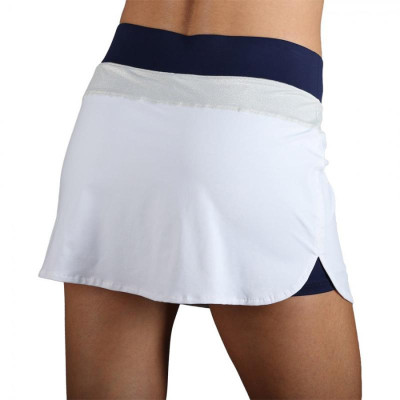 Falda Endless Race Blanco Plata