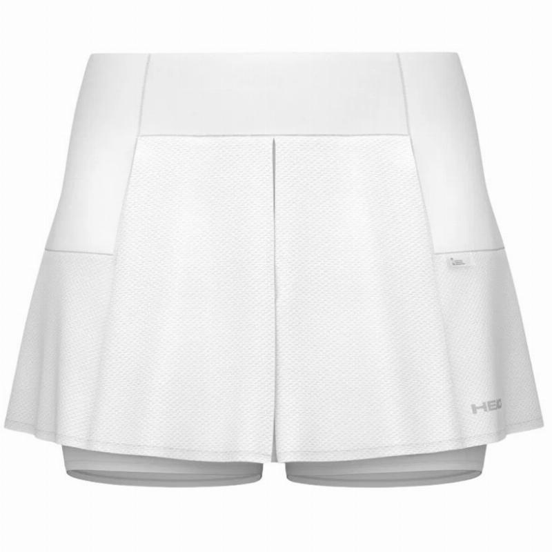 Saia de Performance de Cabe?a Branco Prata