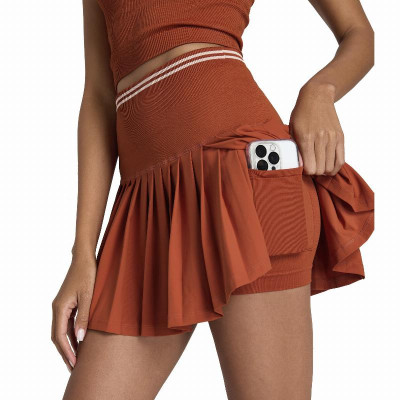 Falda Wilson Midtown Naranja Quadra de saibro