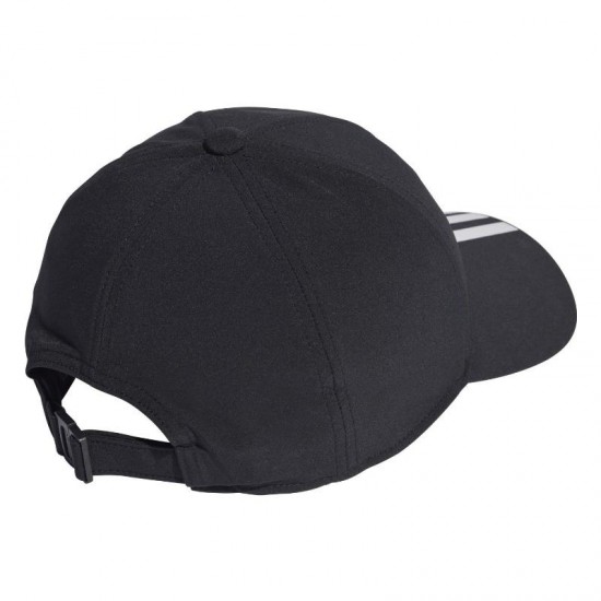 Adidas Aeroready Baseball 3 Band Cap Black White