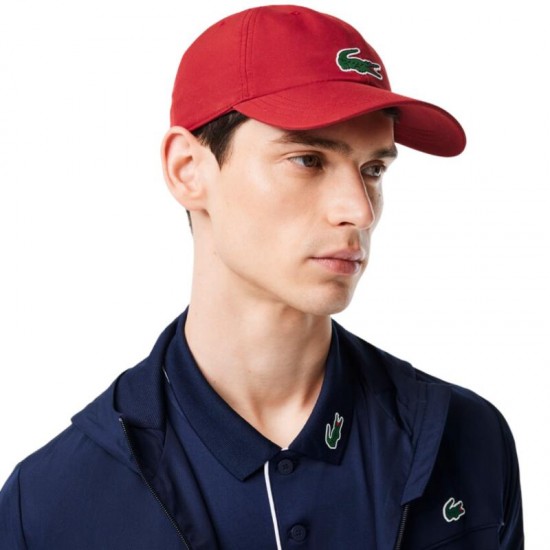 Casquette Lacoste Djokovic Sport Microfibre Bordeaux