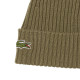Gorro Lacoste Lana Verde Kaki