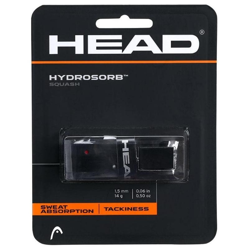 Replacement Grip Squash Head Hydrosorb Black Red