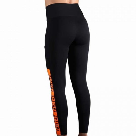 Endless Syncro Black Orange Leggings