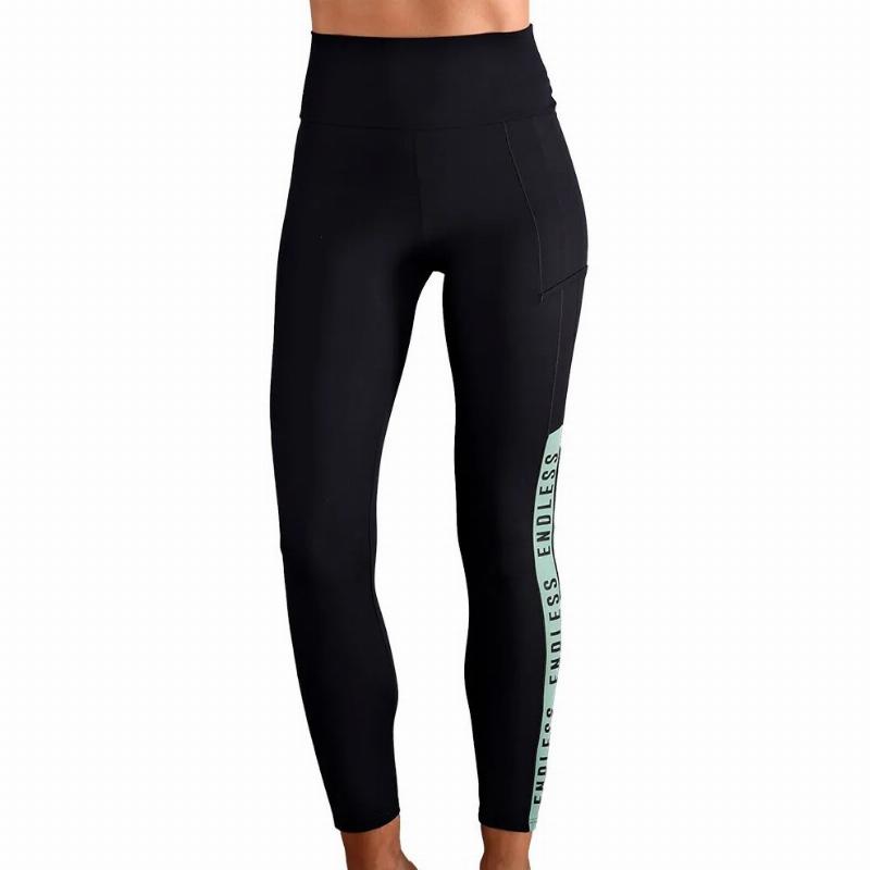 Mallas Endless Syncro Negro Verde Forest