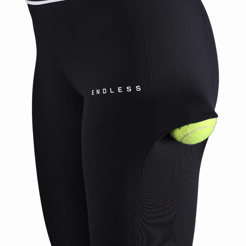 Mallas Endless Vaidade Pocket Negro Blanco