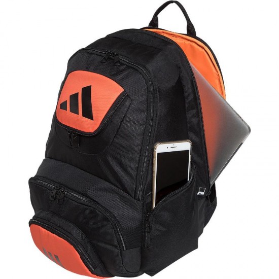 Mochila Adidas Protour 3.2 Negro Naranja