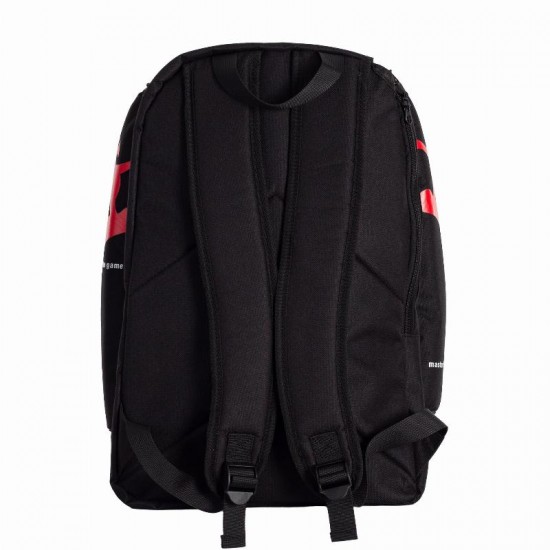 Black Crown Focus Black Red Backpack