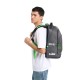 Lok Maxx Backpack Black Dark Gray Lime